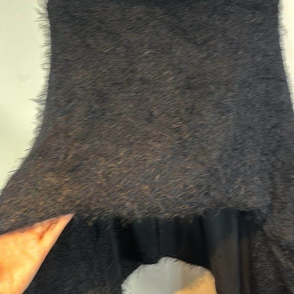 Misura by Joeffer Caoc wool/silk/rayon blend asymmetrical high neck shawl/poncho - Picture 11 of 11